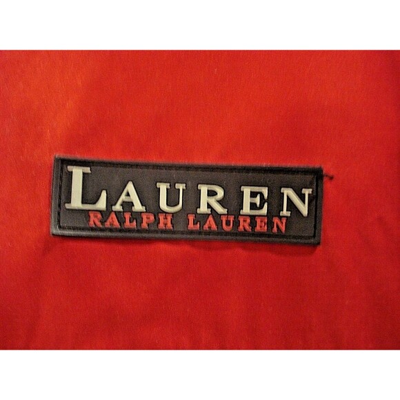 Lauren by Ralph Lauren Sailing Jacket Red Mesh Lined Hoodie Coat Womens Size M - Picture 5 of 10